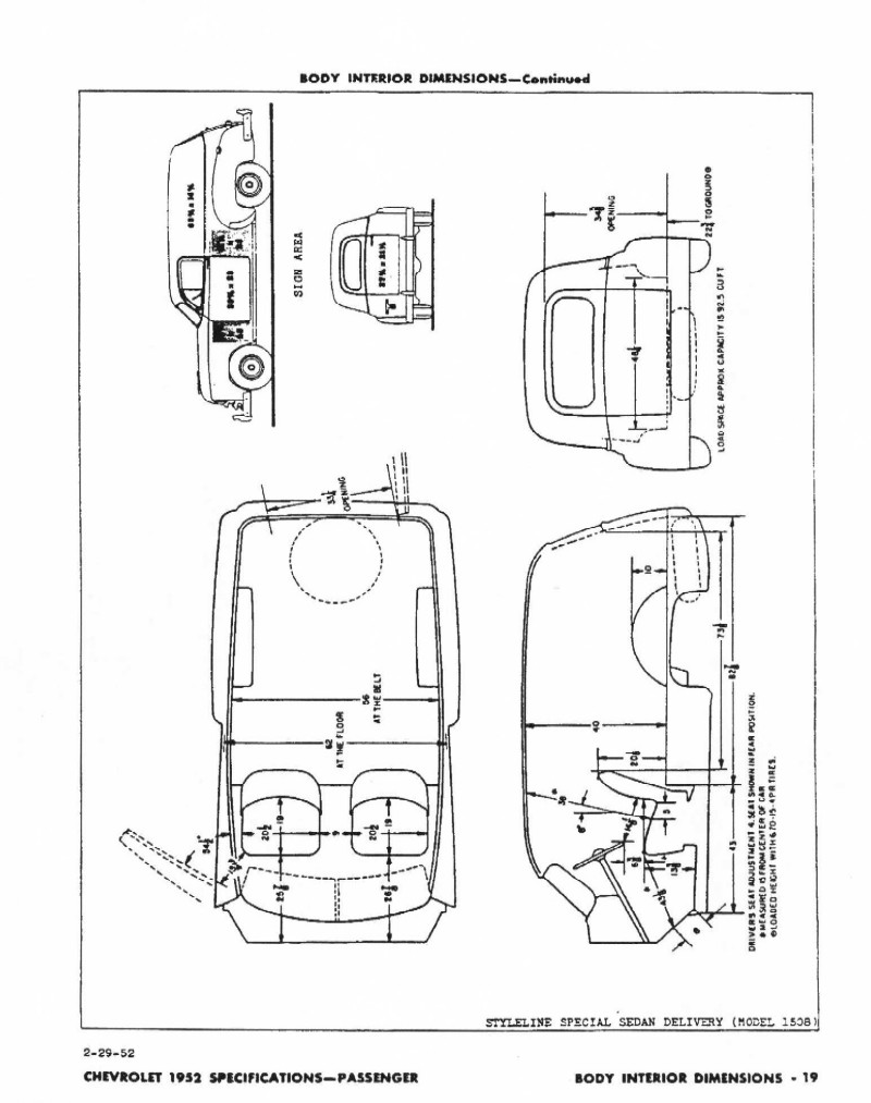 1952 Chevrolet Specifications Page 45